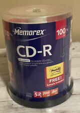 Memorex CD-R 52X 700mb 80Min 100 Pack New Factory Sealed picture