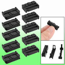 10 x 2.54mm Pitch Female 16 Pins Flat Cable IDC Socket Connector Black picture