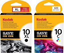 New Genuine Kodak 10XL/10 Black Color 2PK Ink Cartridges 7200 9200 SERIES picture