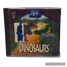 Vintage 1994 Microsoft Home DINOSAURS Interactive Game Software CD-Rom Windows  picture