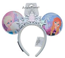 2024 Disney Parks X Loungefly Frozen Elsa & Anna Snowflakes Minnie Ear Headband picture