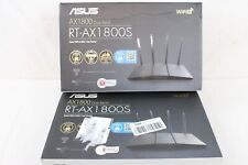 2 Open Box AROUTER ASUS AX1800 RT-AX1800S Dual Band WiFi 6 Extendable Router ZZ picture