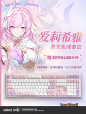 miHoYo Honkai Impact 3 Elysia PBT RGB Hot Swap 108 Keys Mechanical Keyboard Gift picture