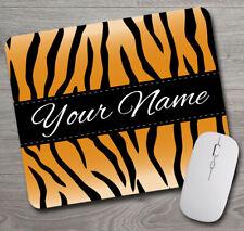 TIGER Print Personalized Custom ~ Mouse Pad / Mousepad ~ Your Name - Gift Girl picture