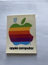 Think Different Original Vintage APPLE MACINTOSH Computer Rainbow Logo Sticker picture