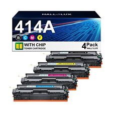 HALLOLUX 414A Toner Cartridges 4 Pack with Chip Replacement for HP 414A W2020... picture