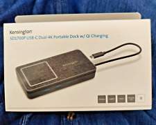 Kensington SD1700P K32800WW USB-C Dual 4K HDMI Portable Mobile Dock Qi Charging picture