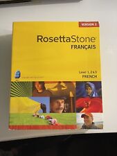 Rosetta Stone French  Francais Levels 1, 2 & 3 Version 3 Discs no headphones picture
