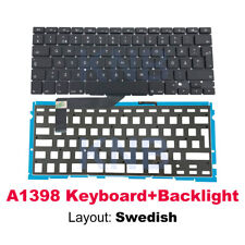 New Sweden Swedish Keyboard+Backlight For Macbook Pro 15