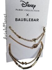 2023 Disney Parks Princess Bracelet by BaubleBar Gold Tone Set of 4 Combo. picture