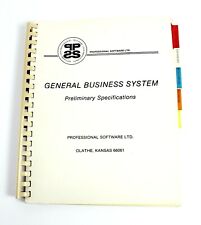 Vtg Computer Professional Software General Business System Manual ManagementInfo picture