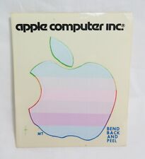 Vintage 1970's EARLY Apple Computer Inc. Rainbow Logo Sticker 3