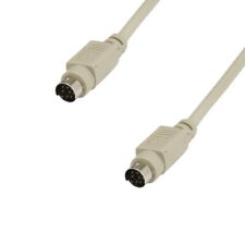 KNTK 25ft Mini DIN 8 to MDIN8 Cable Male to Male for Mac Data Straight Wires picture