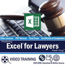 Learn Microsoft EXCEL FOR LAWYERS 2019 and 365 Training Tutorial DVD-ROM Course picture