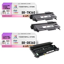 2Pk TRS TN360 DR360 Compatible for Brother HL2140 2150 Toner and Drum Unit picture