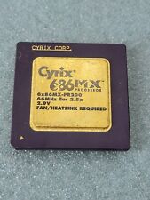 Vintage Cyrix 6x86MX-PR200 66Mhz CPU, Rare Collectible, GOLD Recovery, Socket7 picture