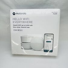 BRAND NEW Motorola AX1800 Mesh Wi-Fi 6 Router/Extender - White - 3 PACK (MH7603) picture