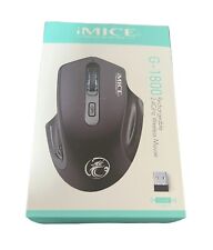 Imice Wireless Mouse Computer Ergonomic 2.4Ghz Black A4 picture