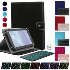 US For iPad 7th 8th 9th 10th Gen 10.2 10.9 Keyboard Universal Leather Case Cover picture