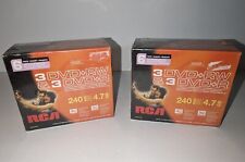 Set Of 2 RCA DVDCP33 DVD+R/RW Combo Pack (6-pk) 240 Min 4.7 GB With Jewel Cases picture