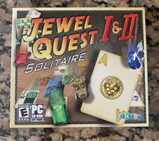 Jewel Quest I & II Solitaire PC Rom Software CD Tested- Very Good picture