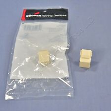 2 Cooper Ivory Modular Wallplate Solid Blank One Port Filler Inserts 5550-5EV picture
