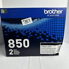 Genuine Brother TN-850 Toner Cartridge Twin Pack - HIGH YEILD Black (TN8502PK) picture