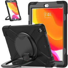 KIQ Heavy Duty Ring Carrying Handle Shield Case For Apple iPad 10.2 7th 8th Gen picture
