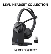 LEVN Wireless Headset with Microphone Noise Cancelling for Home/Call Center E2 picture