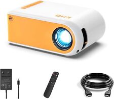 Mini Projector for iPhone, KHQ Portable Projector Supported 1080P HD Video, picture