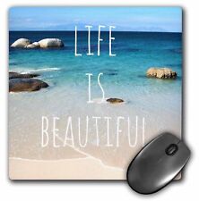 3dRose Life is Beautiful - Positive affirmations - Inspiring nature - Beach phot picture