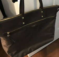 TUTILO  Ladies Tote Laptop/ & Match Purse- Cocoa Brown Bag ORGANIZER 2 piece bag picture