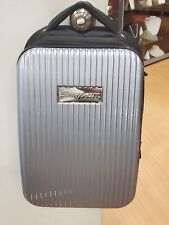 Snap-on Tools Hard Shell Clam Backpack Laptop Bag Silver Black Luggage Carry-on picture