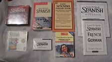 Vintage Learn to Speak Spanish Software Bundle 7.0  w/Latin-American Phrase Book picture