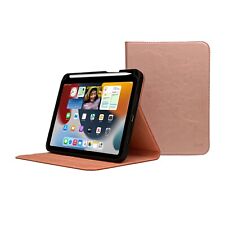ENAPY iPad Mini 6 Rose Gold Genuine Leather Case - Pencil Holder - Sleep/Wake picture