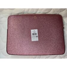 Kate Spade Glimmer Glitter Mixed Material Laptop Sleeve up to 15