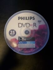 Philips DVD-R 1-8x 4.7 GB 120 Min 25 Discs New & Sealed picture