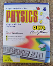 1991 PHYSICS Cliff Study Ware ~ 5.25 Disks For IBM PC ~ Educational ~ Vintage picture