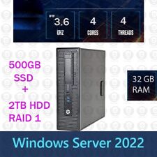 HP elite QUAD CORE 32GB RAM 500GB SSD + 2TB Windows server 2022 Standard picture
