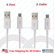 2x 6ft Micro USB Charging Cable Data Sync Charger Cord for Android Samsung LG picture