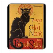 Chat Noir Black Cat Théophile Steinlen Art Mouse Pad Mat Mousepad New picture