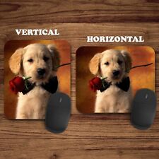 Cute Adorable Dog Puppy Rose Golden Mouse Pad Mat Mousepad Office School Gaming picture