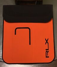 Ralph Lauren RLX Scuba n-range Ipad Case Orange & Black Made In Italy Brand New picture