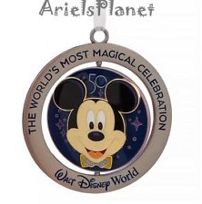 2022 Walt Disney World 50th Anniversary 4 Parks Mickey Mouse Spinner Ornament picture
