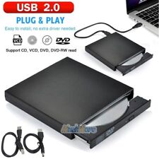 Black External USB 2.0 Region Free DVD Burner Slim CD-RW ROM Combo Player Drive picture