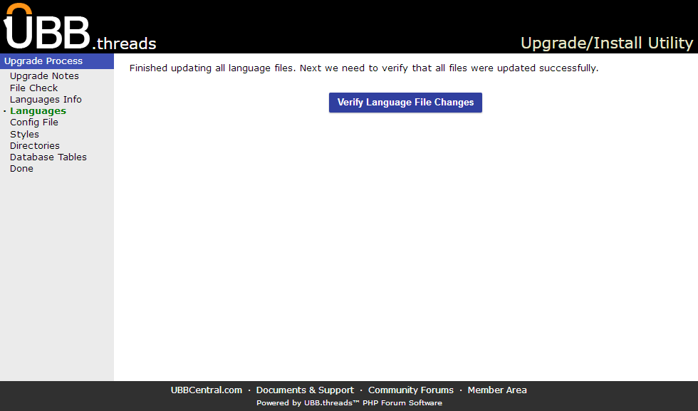Click image to show larger version Languages Auto Update screen