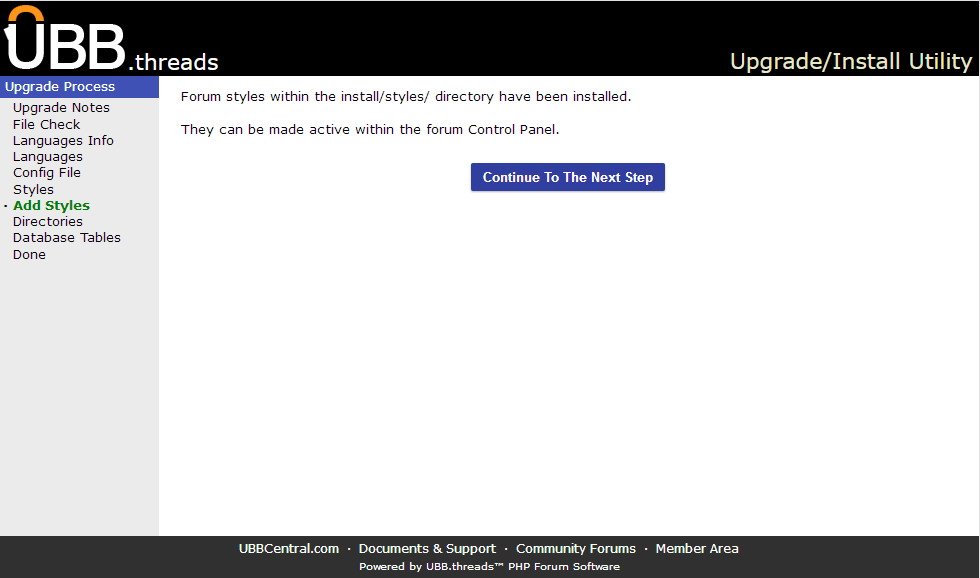 Click image to show larger version Add Styles screen