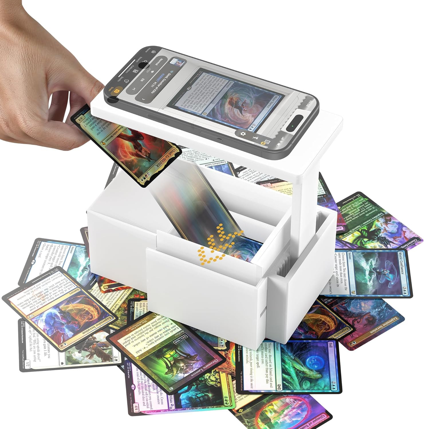 2025 Enhanced Trading Card Scanner, MTG Card Scanner Stand, Phone Sta...