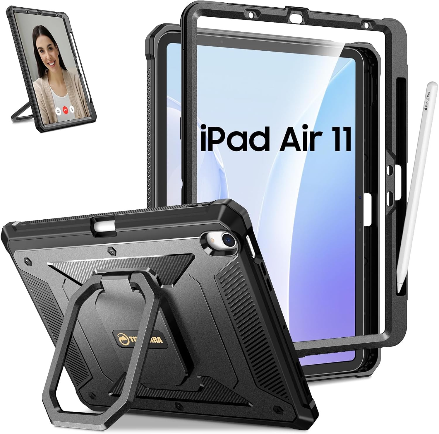 Shockproof Rugged Case For iPad Air M4 (2026)/M3 (2025) Rugged Heavy Duty Cover