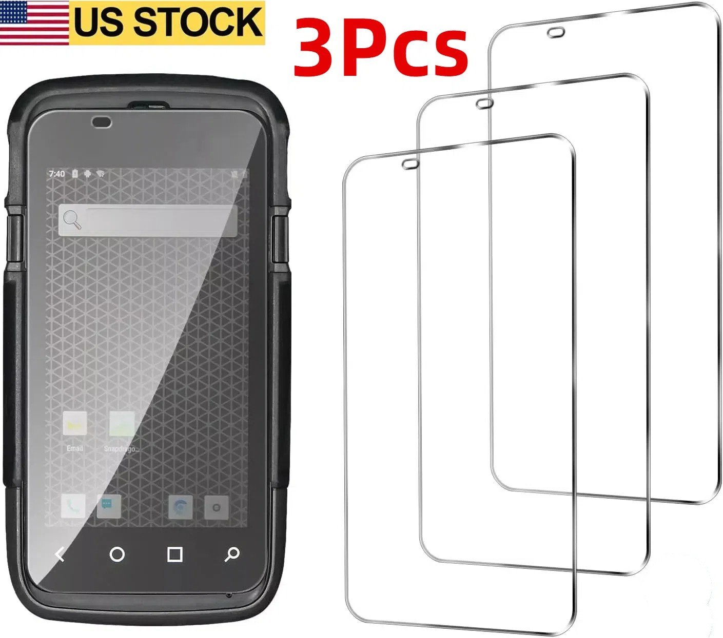 New 3X Tempered Glass Screen Protector for Honeywell Dolphin CT60 US